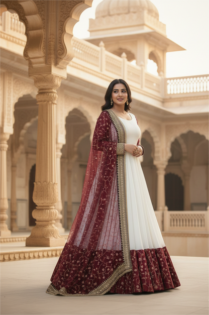 Premium Designer Ethnic Gown for Wedding & Party Wear