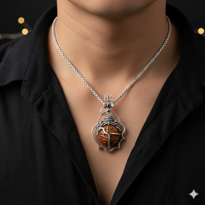 Shiva Rudraksh Pendant - A Confluence of Power, Peace, and Well-being