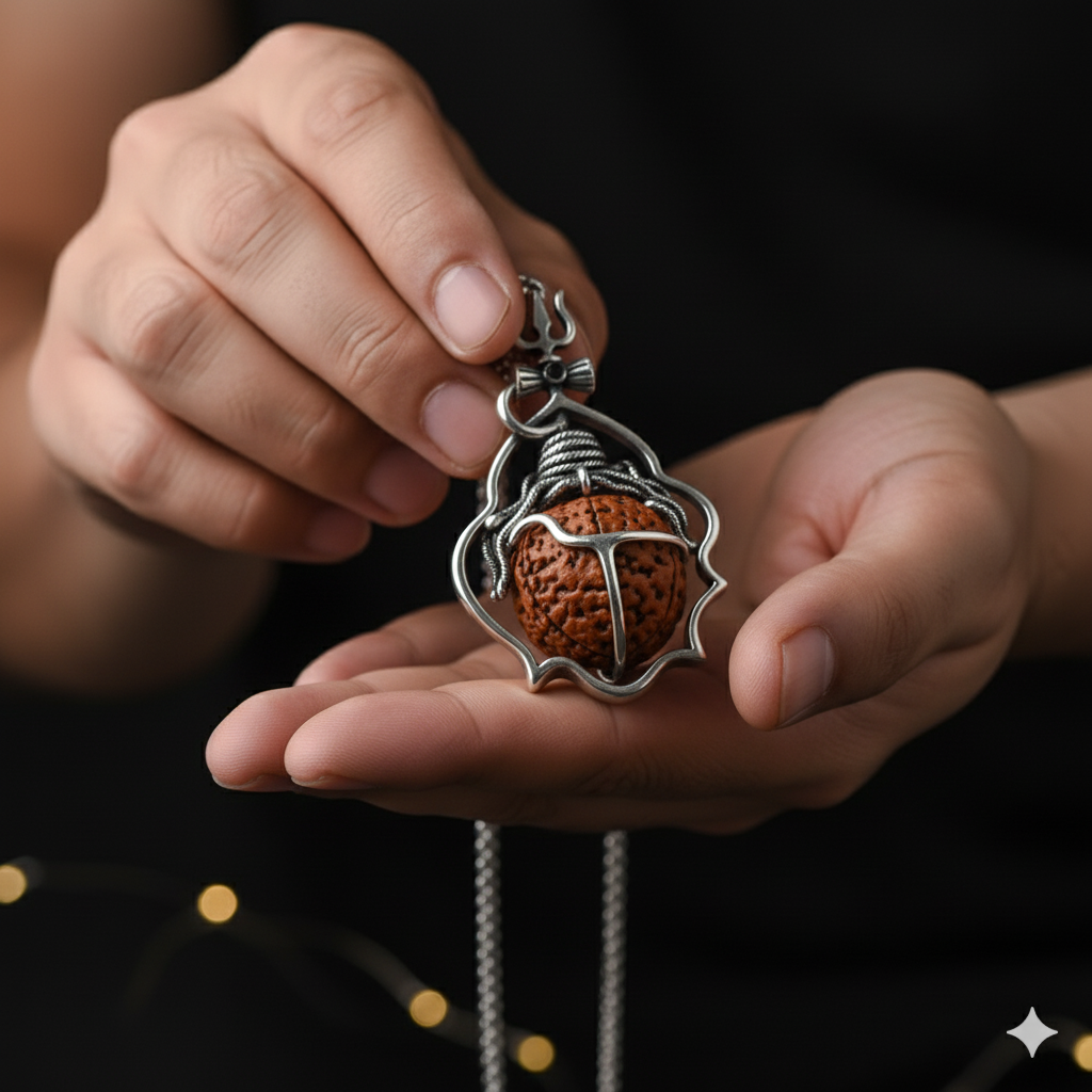 Shiva Rudraksh Pendant - A Confluence of Power, Peace, and Well-being