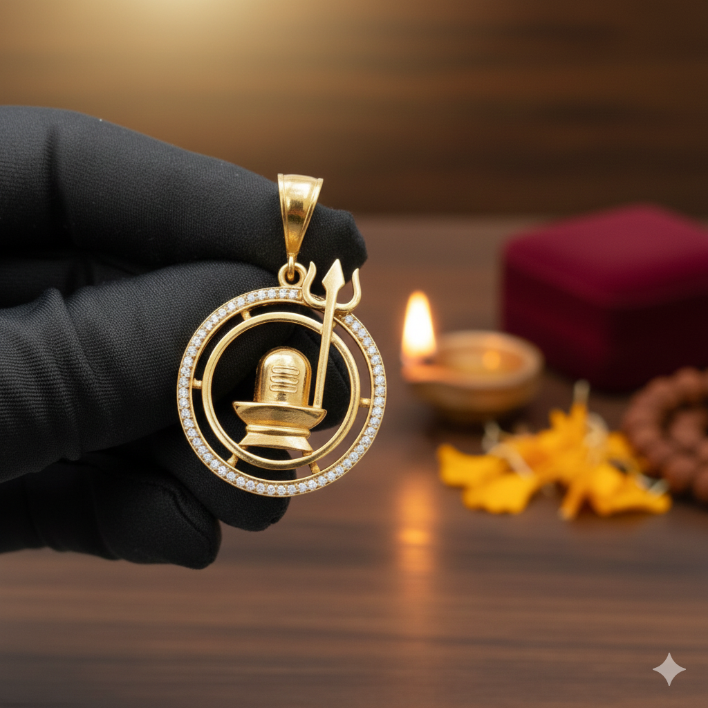 Shivling Trishul Pendant