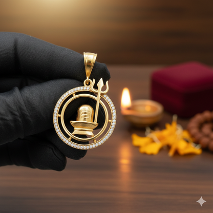 Shivling Trishul Pendant