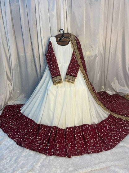 Premium Designer Ethnic Gown for Wedding & Party Wear