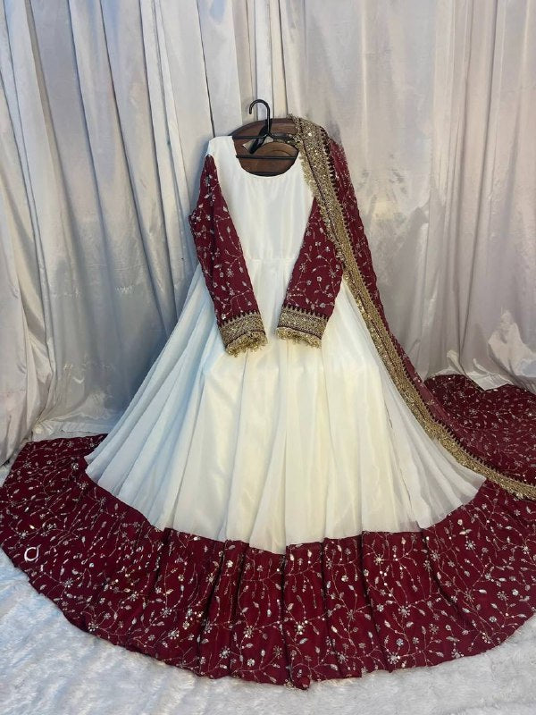 Premium Designer Ethnic Gown for Wedding & Party Wear