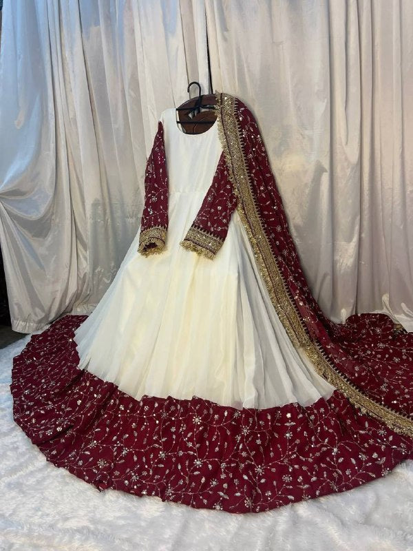 Premium Designer Ethnic Gown for Wedding & Party Wear