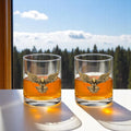 Gold Eagle Whiskey Glasses