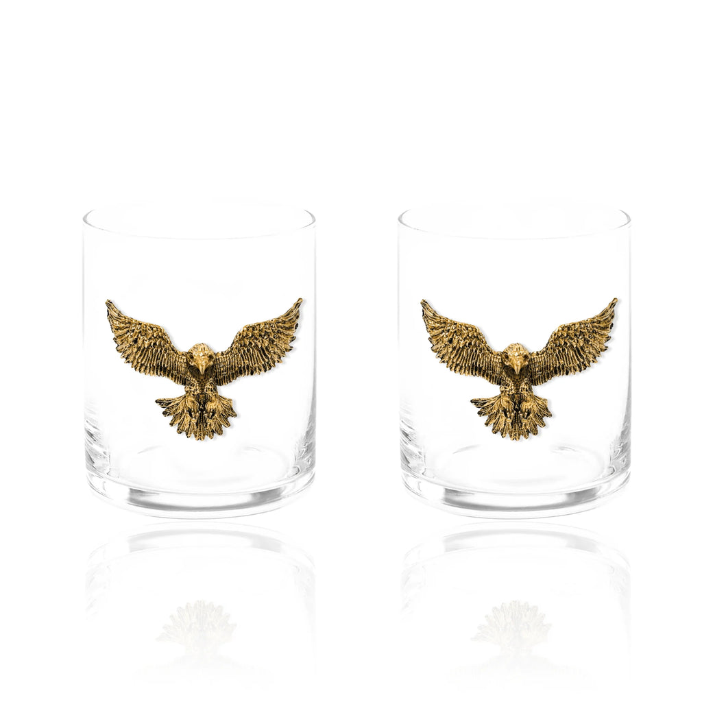 Gold Eagle Whiskey Glasses
