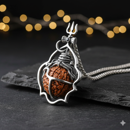 Shiva Rudraksh Pendant - A Confluence of Power, Peace, and Well-being