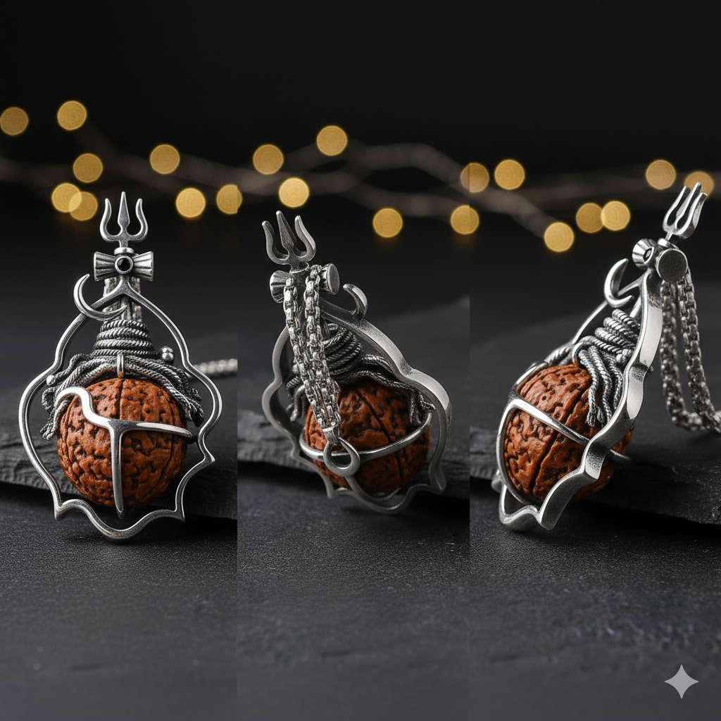 Shiva Rudraksh Pendant - A Confluence of Power, Peace, and Well-being