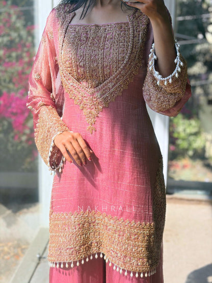 Elegant Embroidered Festive Wear Kurta Set