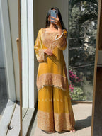 Elegant Embroidered Festive Wear Kurta Set