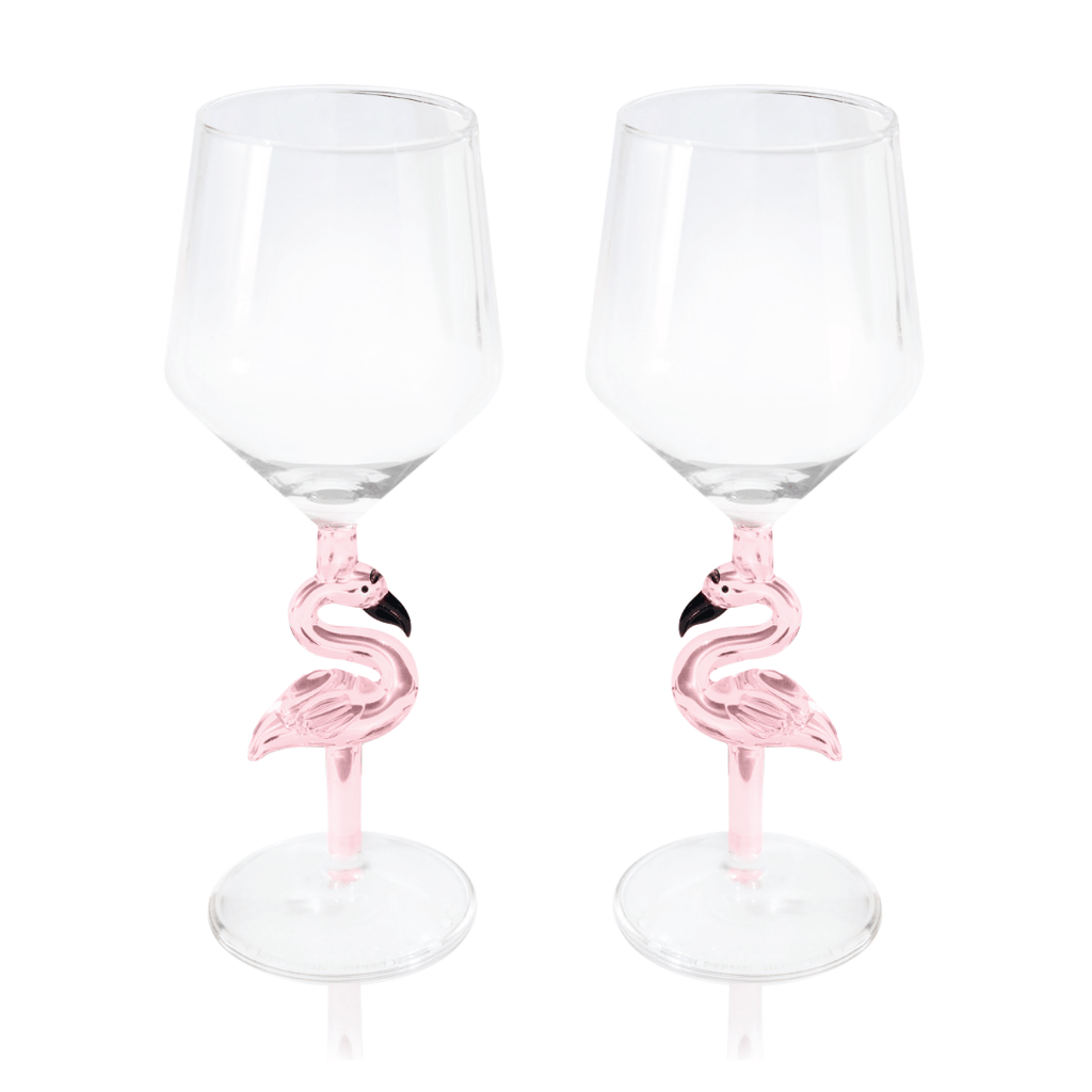 Figural Flamingo All Purpose Wine Glass
