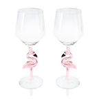 Figural Flamingo All Purpose Wine Glass