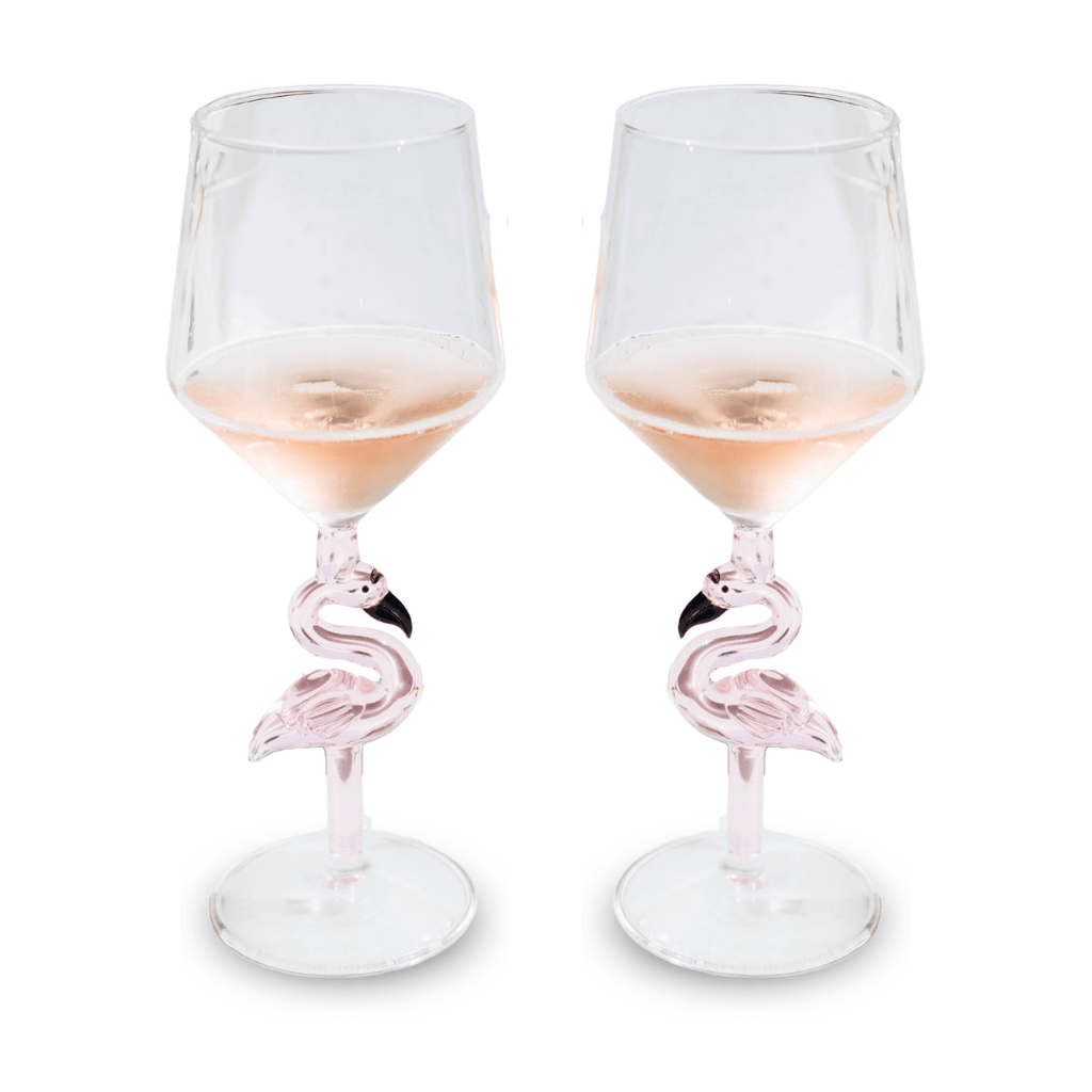 Figural Flamingo All Purpose Wine Glass