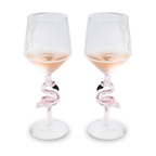 Figural Flamingo All Purpose Wine Glass