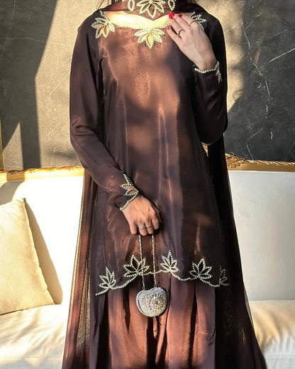 Designer Festive Wear Farshi Suit Set