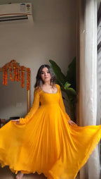 Radiant Elegance: A Yellow Dress Enchantment Unveiled