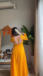 Radiant Elegance: A Yellow Dress Enchantment Unveiled