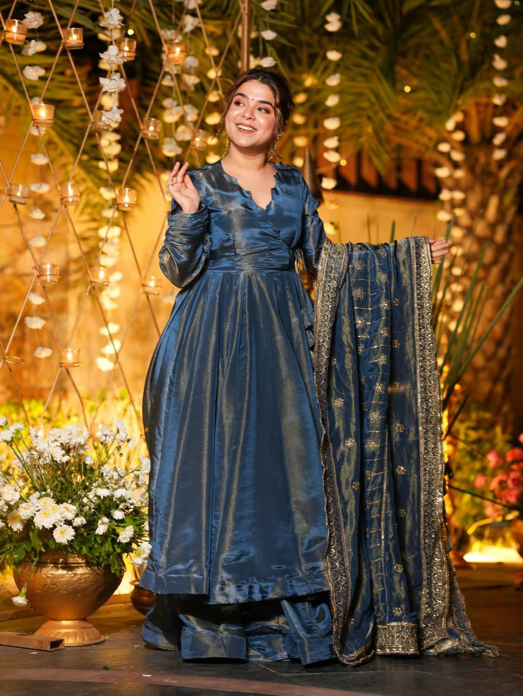 “Midnight Majesty Anarkali – Shine in Every Step”