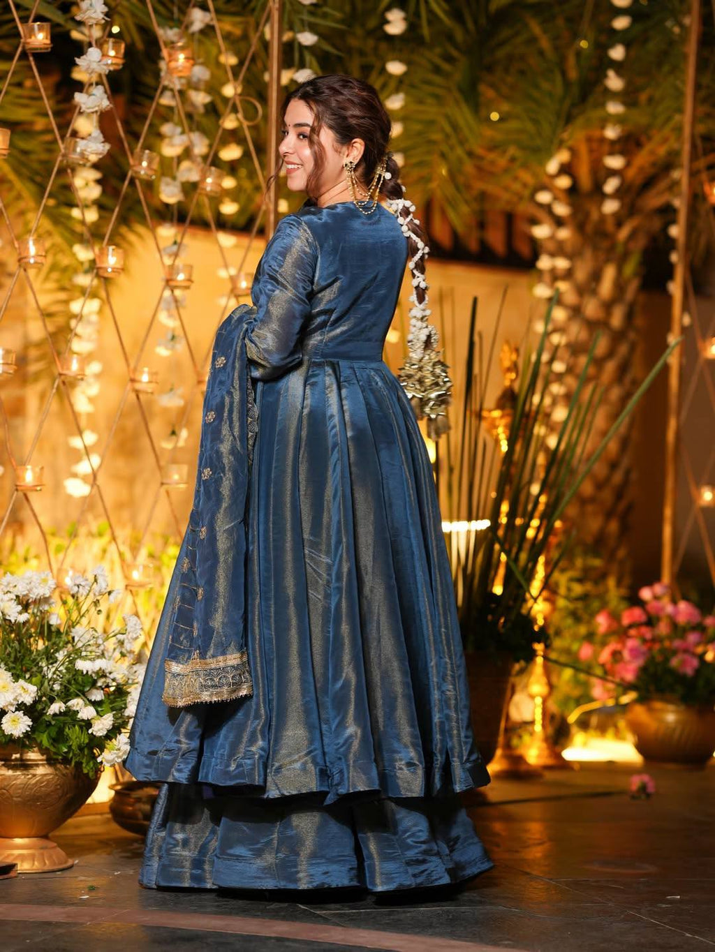 “Midnight Majesty Anarkali – Shine in Every Step”