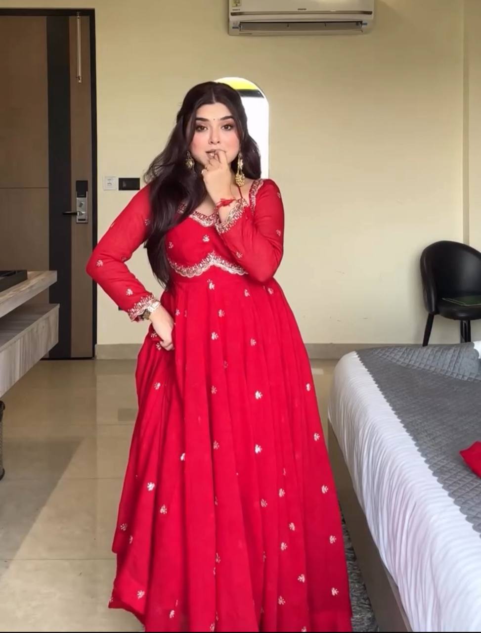 Elegance Unveiled: A Red Dress in Luxury