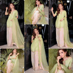 Serene Beauty: A Young Muse Adorned in Lush Green