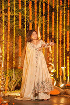 Festive Royalty Wine Anarkali Set