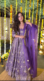 A Royal Amethyst Dream, Woven in Timeless Grace