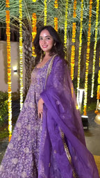 A Royal Amethyst Dream, Woven in Timeless Grace