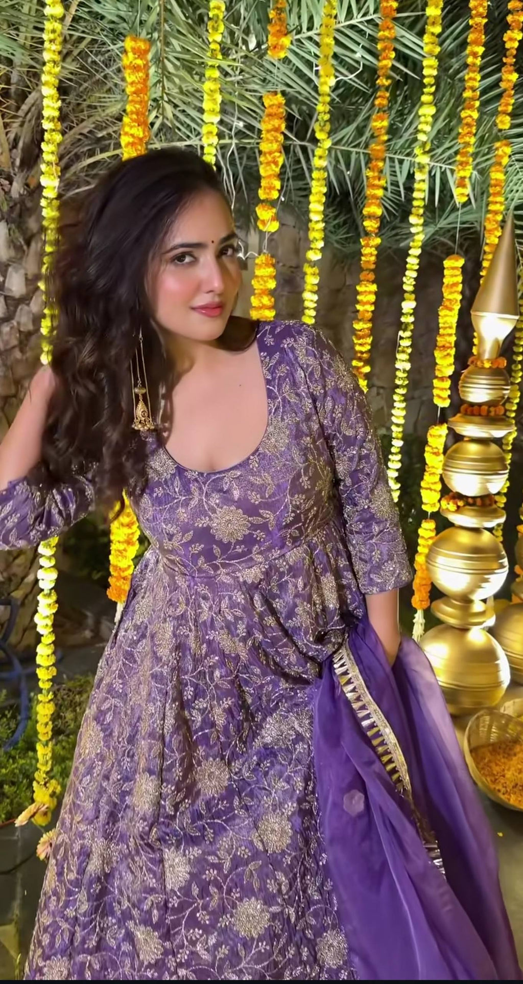 A Royal Amethyst Dream, Woven in Timeless Grace