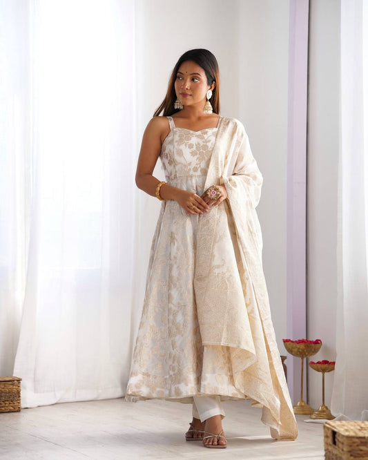Festive Ivory Dream Anarkali