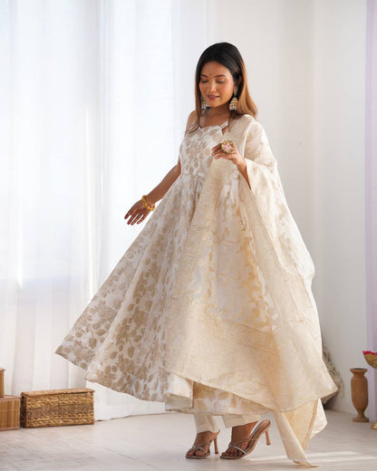Festive Ivory Dream Anarkali