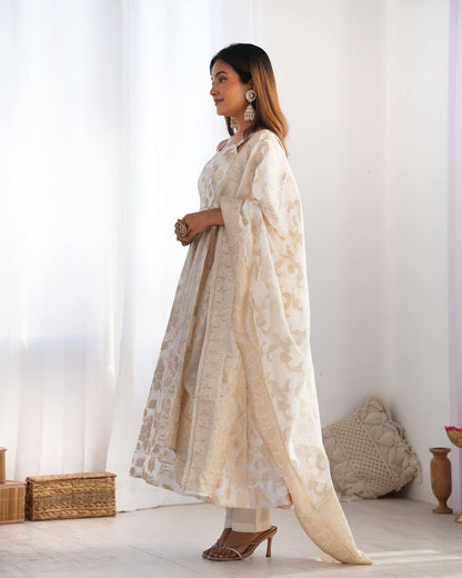 Festive Ivory Dream Anarkali