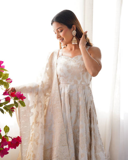 Festive Ivory Dream Anarkali