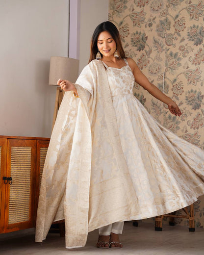 Festive Ivory Dream Anarkali