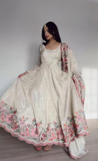 Blossom Elegance Gown Petal Whisper Couture Floral Reverie Dress