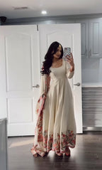 Blossom Elegance Gown Petal Whisper Couture Floral Reverie Dress