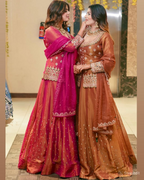 Luxurious Ethnic Lengha Suit Set with Exquisite Embroidery Work